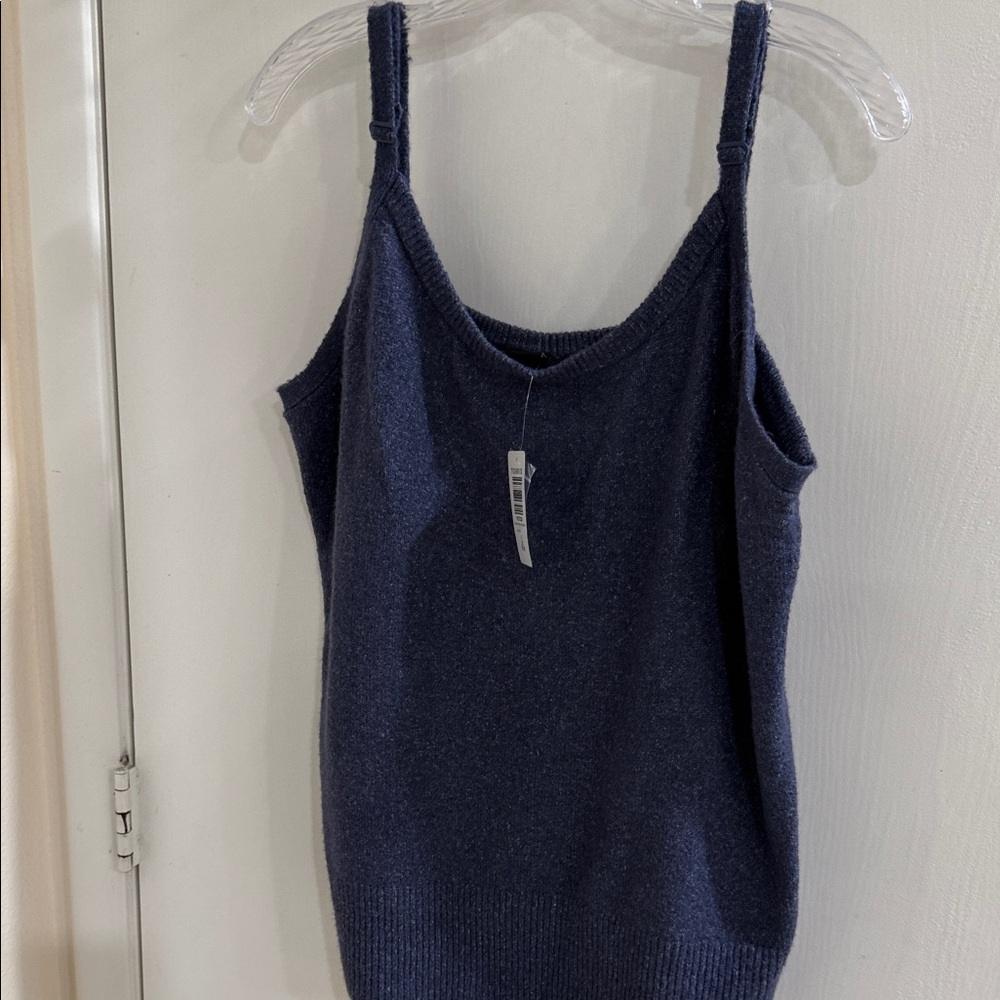 torrid Navy Vegan Cashmere Adjustable-Strap Camisole Sweater size 2x NWT